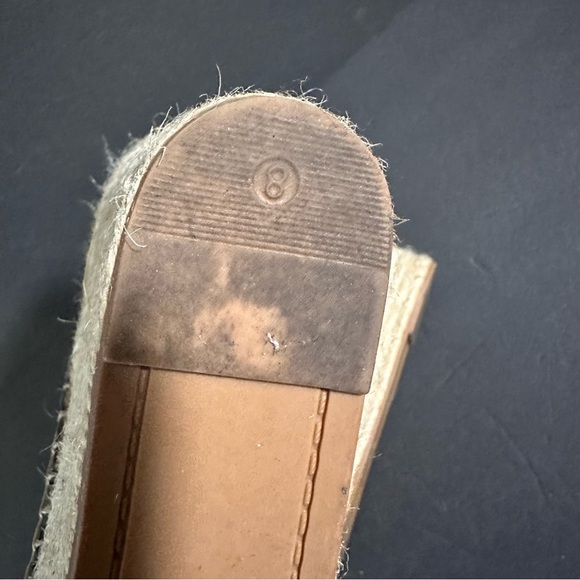 Marc Fisher Landela Womens Sandals Size 8 Blue Leather Platform Peep Espadrille - Picture 6 of 8